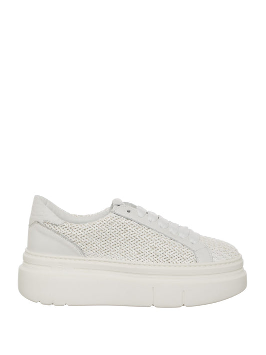 Scarpe Sneakers Bianco Intreccio GIO+