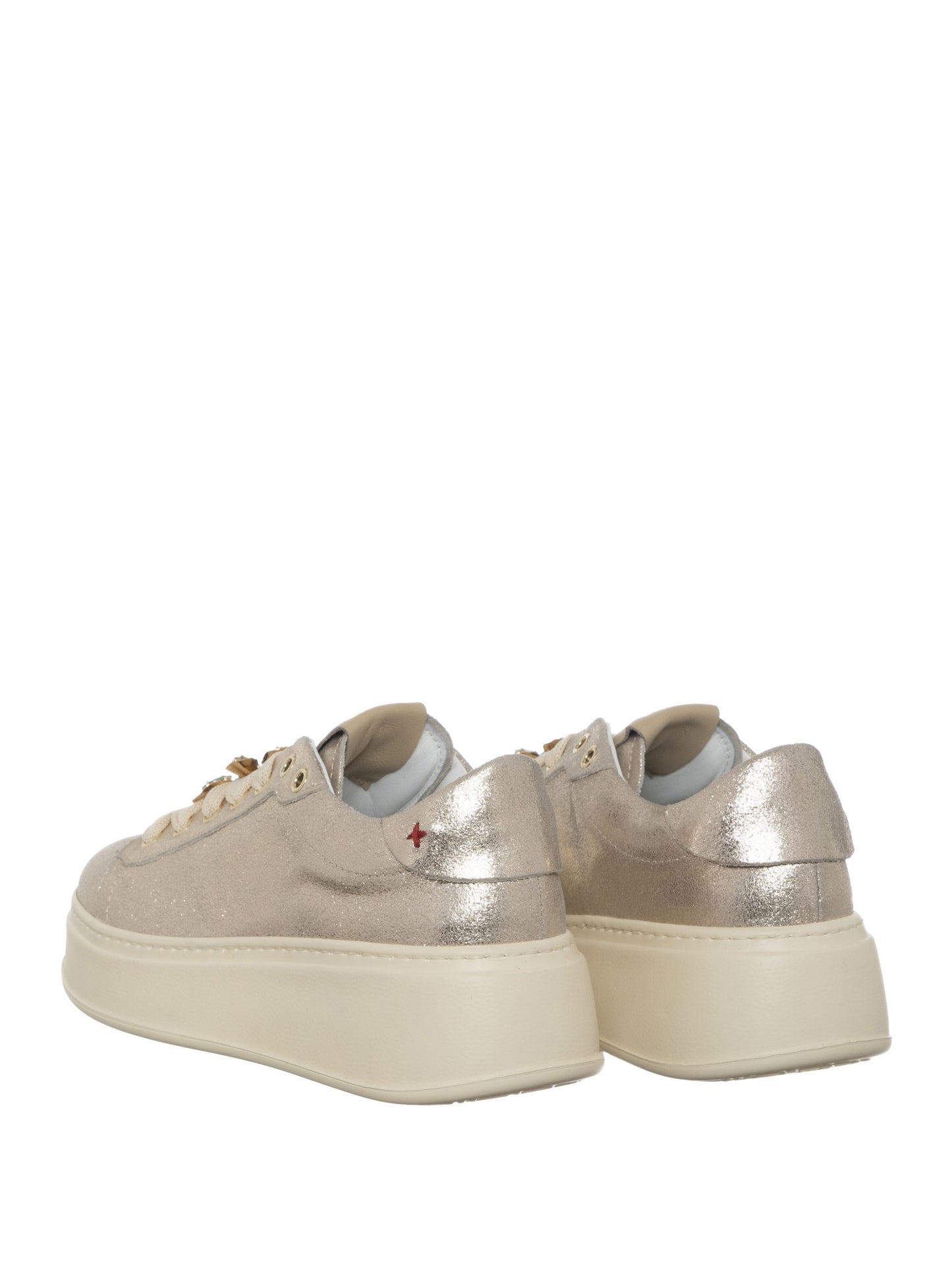Scarpe Sneakers Platino Fiore
