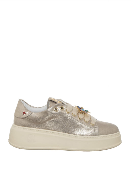 Scarpe Sneakers Platino Fiore