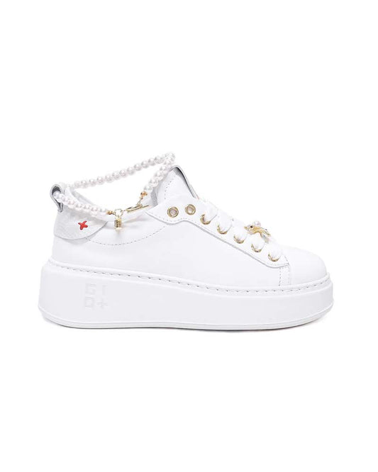 Scarpe Sneakers White Perla GIO+