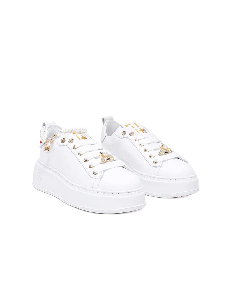 Scarpe Sneakers White Perla GIO+