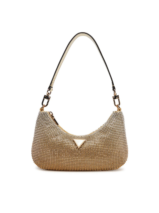 Mini Borsa A Spalla Zalina Strass Guess