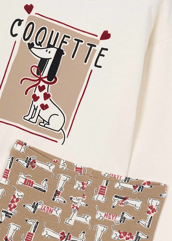 Completo leggings stampato con T-shirt Mayoral