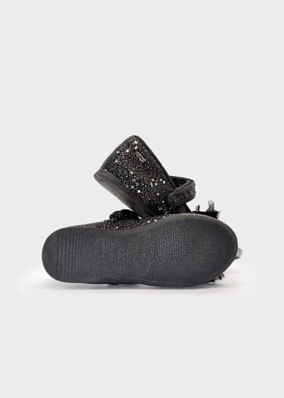 Ballerine glitter con fiocco Mayoral