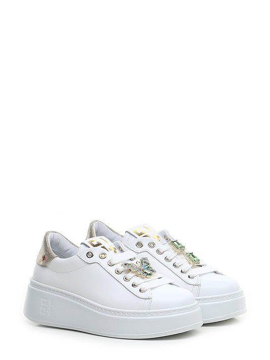 Scarpe Sneakers White Farfalla