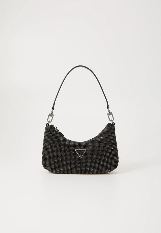 Mini Borsa A Spalla Zalina Strass Guess