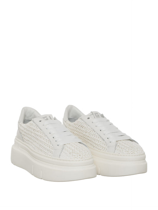 Scarpe Sneakers Bianco Intreccio GIO+