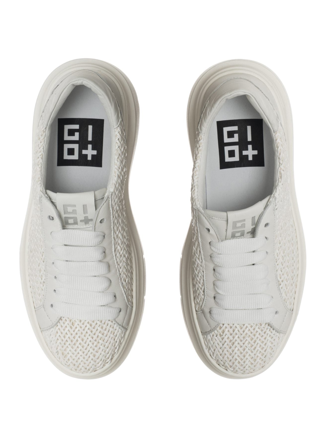 Scarpe Sneakers Bianco Intreccio GIO+