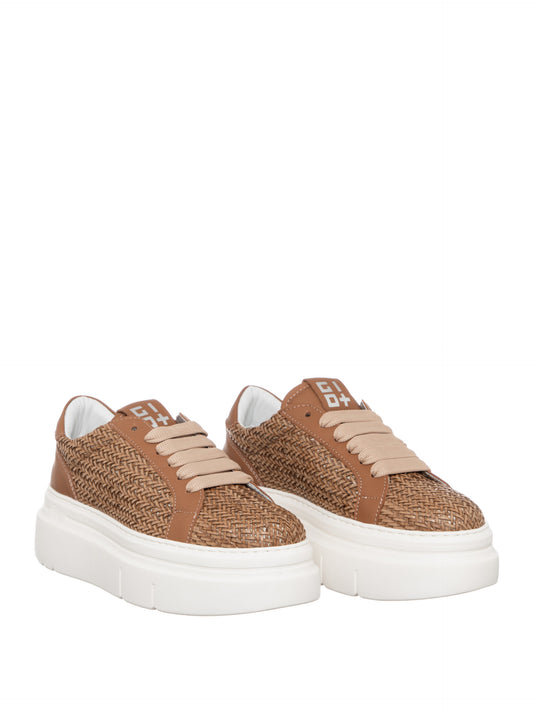 Scarpe Sneakers Tortora Intreccio GIO+