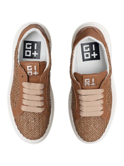 Scarpe Sneakers Tortora Intreccio GIO+