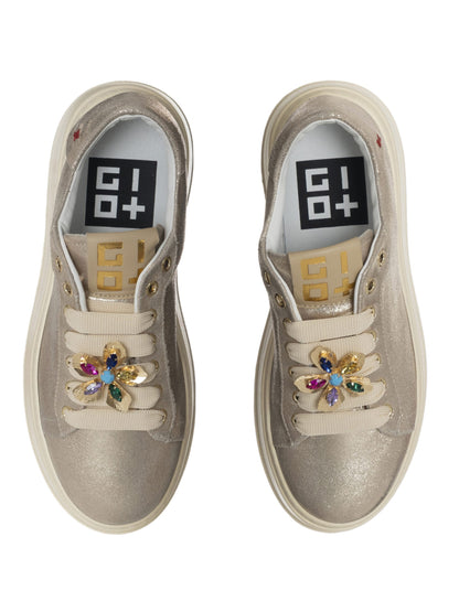 Scarpe Sneakers Platino Fiore