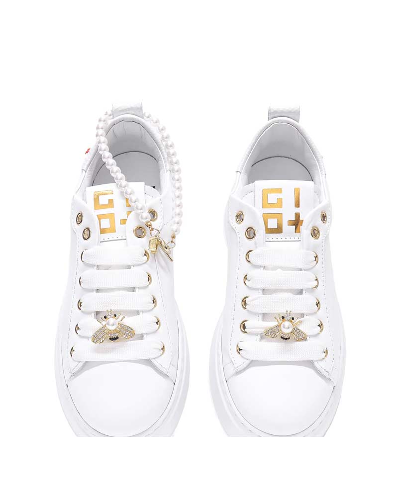 Scarpe Sneakers White Perla GIO+