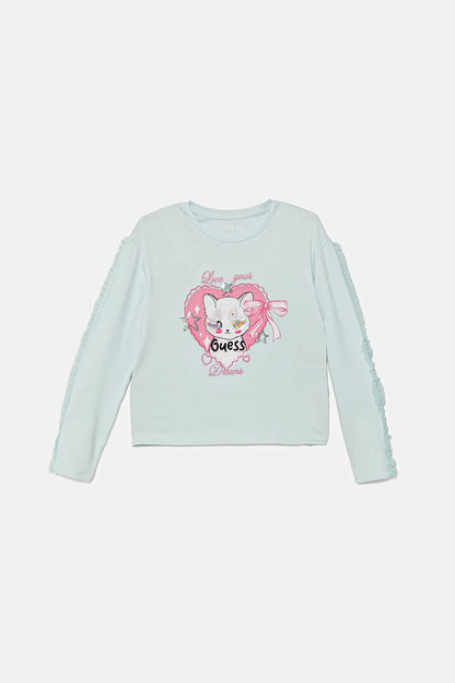 Maglietta Guess a maniche lunghe per bambini