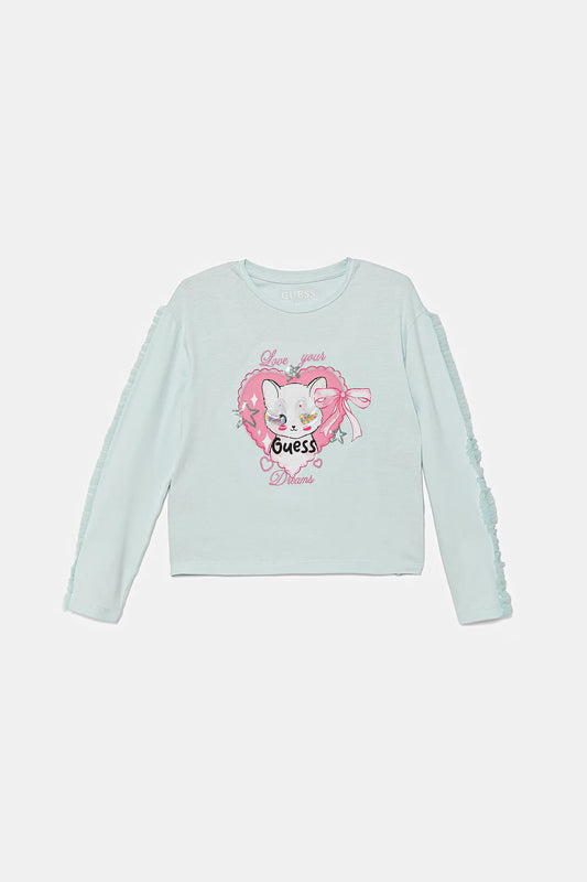 Maglietta Guess a maniche lunghe per bambini