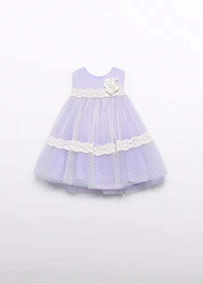 Abito Tulle Plumetis Neonata