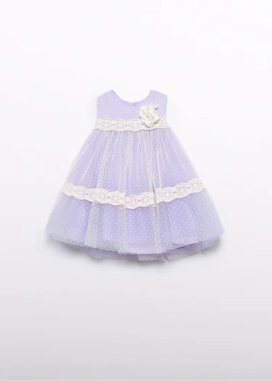 Abito Tulle Plumetis Neonata