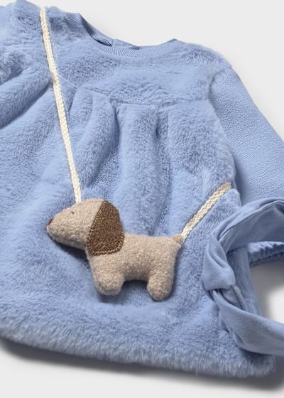 Vestito con borsa e fascia neonata