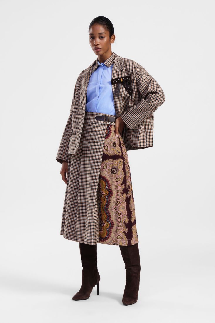 Gonna media a blocchi di colore