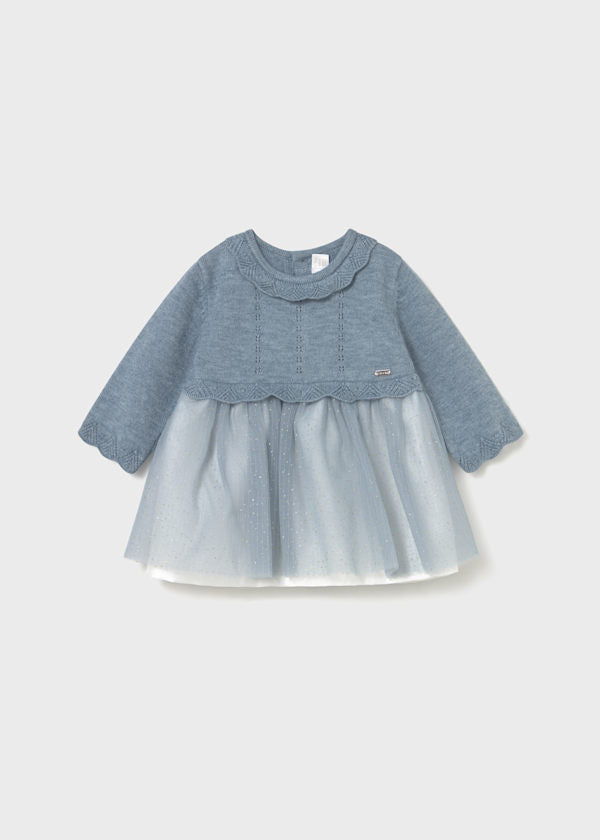 Vestito in maglia e tulle Mayoral