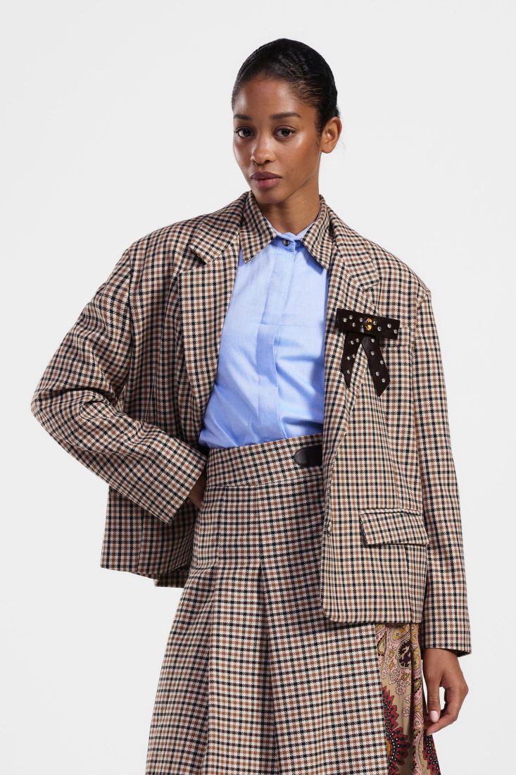 Blazer con motivo e bottoni colorati Dixie