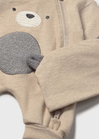 Tutina con cappello in ciniglia