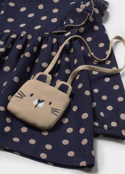 Vestito stampa a pois con borsa Mayoral